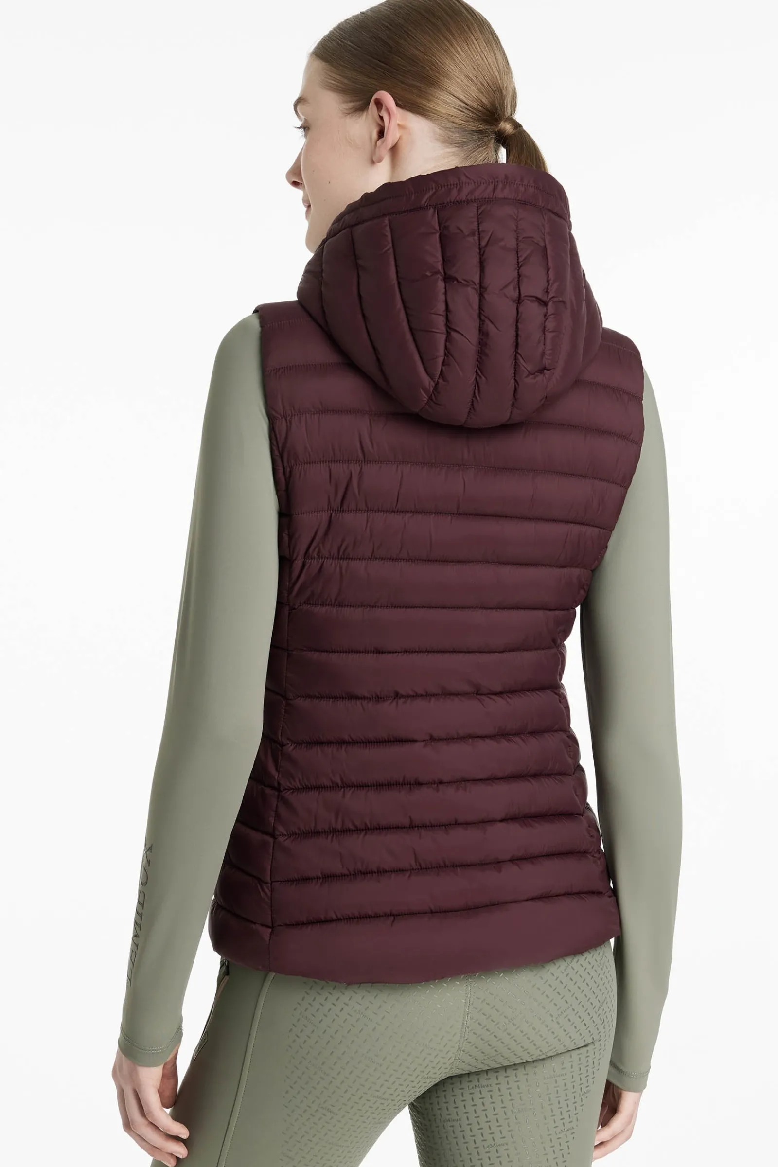 LeMieux Rose Damen-Steppweste mit Kapuze*Damen Mäntel & Jacken Für Damen