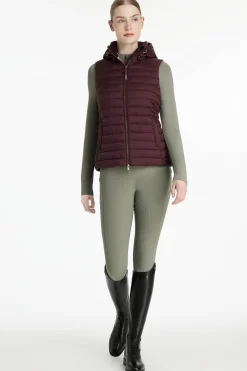 LeMieux Rose Damen-Steppweste mit Kapuze*Damen Mäntel & Jacken Für Damen