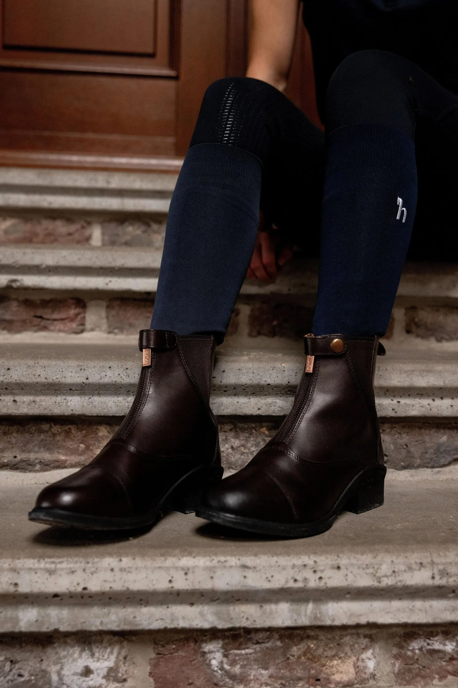 Horze Rose Reitstiefeletten aus Leder mit Reißverschluss* Reitstiefeletten