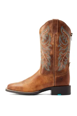 Ariat Round Up Damen-Westernstiefel mit Reißverschluss hinten* Country Stiefel