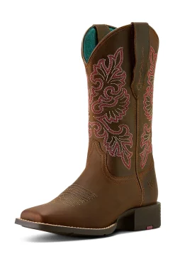 Ariat Round Up Wide Square Toe Damen Westernstiefel* Country Stiefel