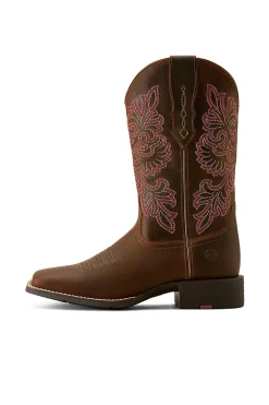 Ariat Round Up Wide Square Toe Damen Westernstiefel* Country Stiefel