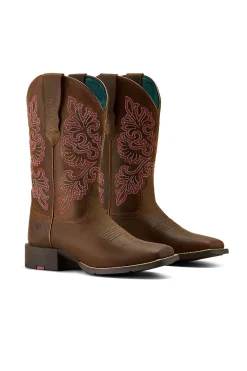 Ariat Round Up Wide Square Toe Damen Westernstiefel* Country Stiefel