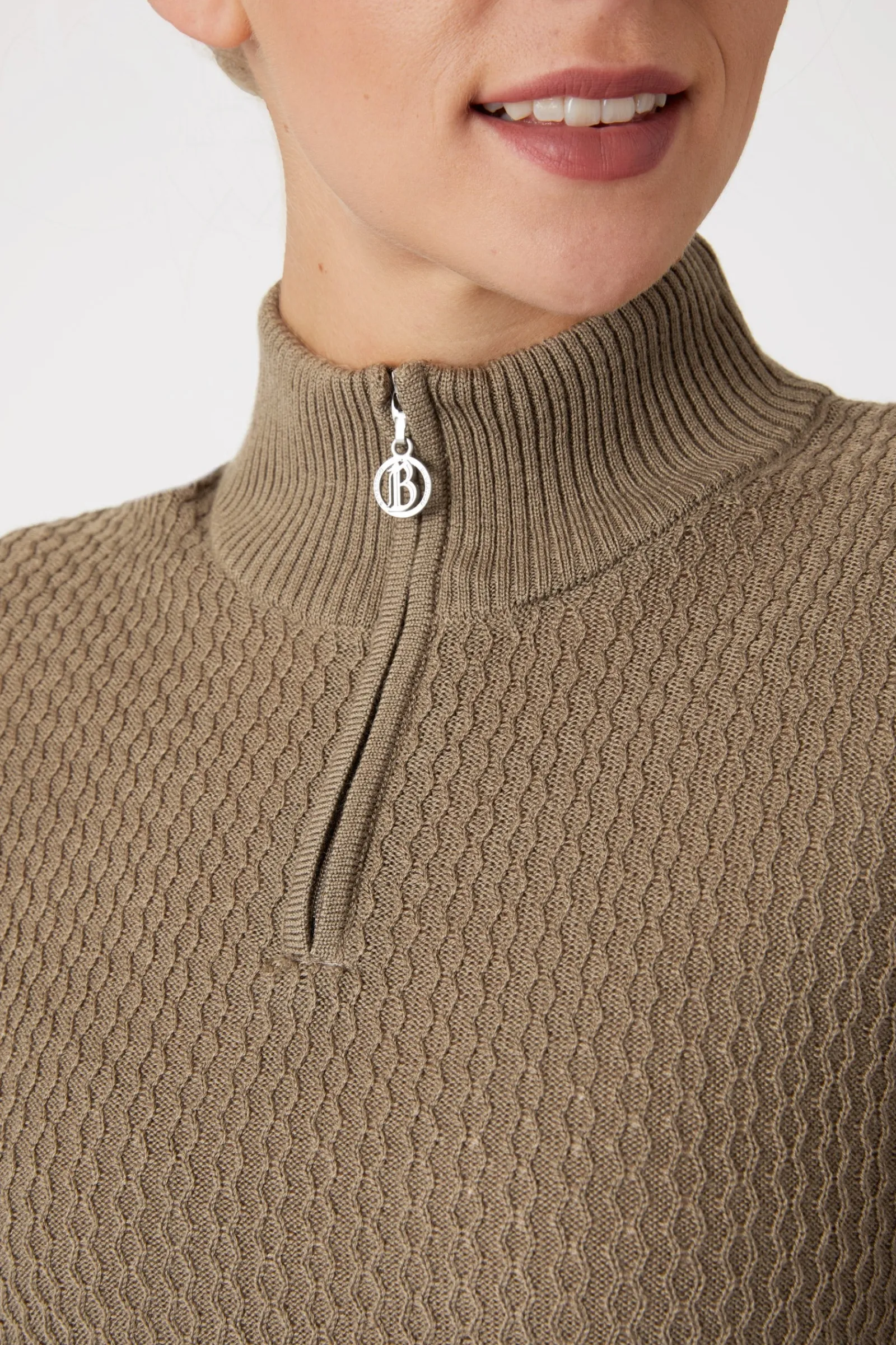 B Vertigo Ruth Damen Strickpullover mit Reißverschluss*Damen Damenpullover & Hoodies