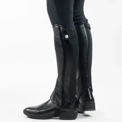 Horze Sabrina PU-Leder-Halbchaps mit Glitzerdetails* Chaps & Stiefelschäfte