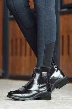 B Vertigo Saturn Damen Lederreitstiefeletten mit Reißverschluss* Reitstiefeletten