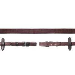 Schockemöhle Sports Schockmöhle Sports Durasoft Leder Grip Zügel, Nylon, gummiert* Zügel