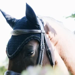 Kentucky Horsewear Stone & Pearl Fliegenmütze lang* Ohrenhauben|Ohrenhauben