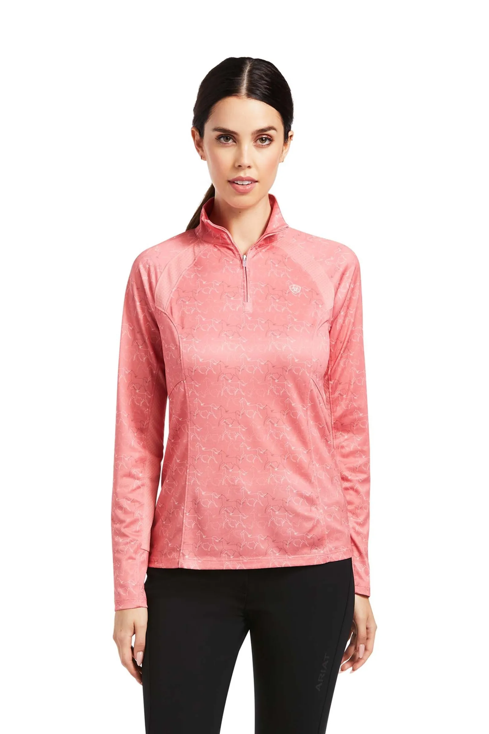 Ariat Sunstopper 2.0 Damen 1/4 Zip Baselayer Shirt*Damen Shirts & Polos Für Damen