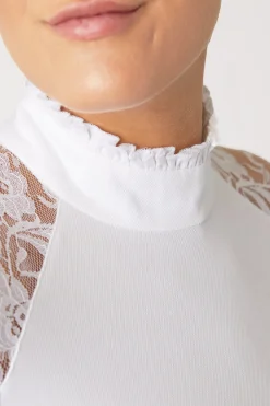 Horze Sylvie Damen Langarm-Turniershirt mit Spitze*Damen Shirts & Polos Für Damen