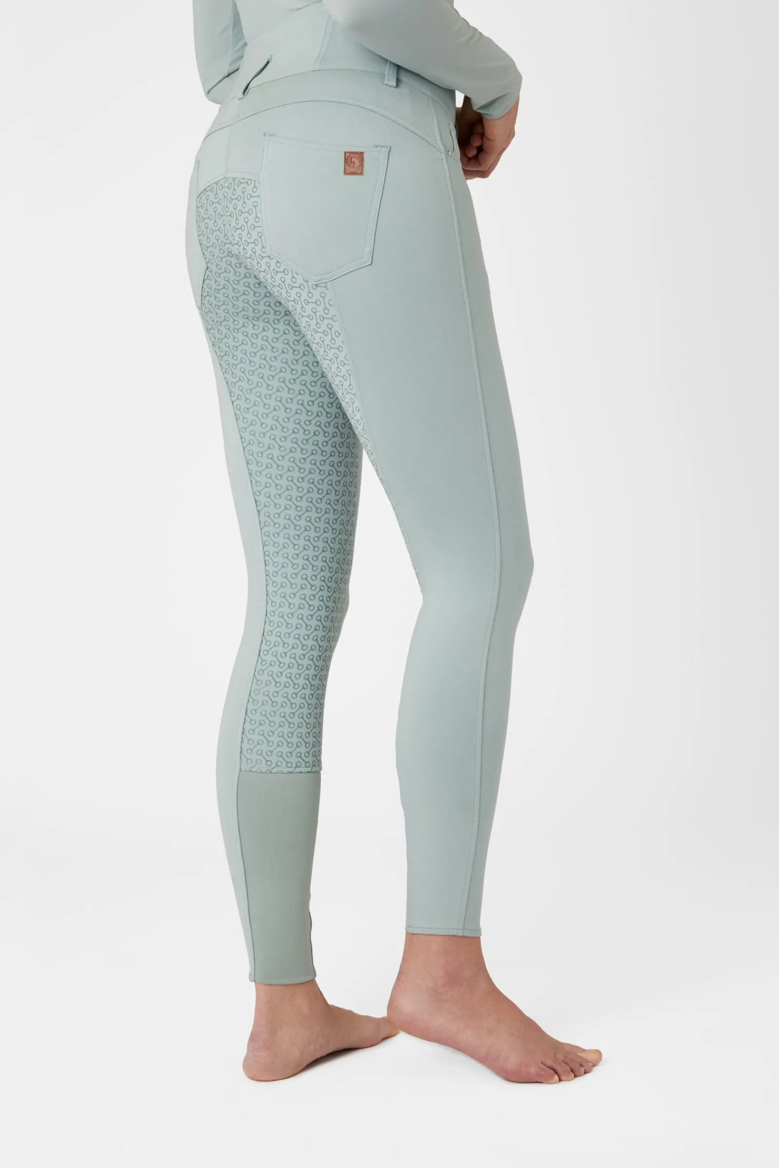 Horze Tara Damen Reithose mit Silikonvollbesatz und hohem Bund*Damen Reithose Für Damen Mit Vollbesatz