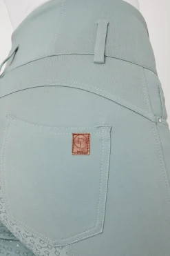 Horze Tara Damen Reithose mit Silikonvollbesatz und hohem Bund*Damen Reithose Für Damen Mit Vollbesatz