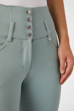 Horze Tara Damen Reithose mit Silikonvollbesatz und hohem Bund*Damen Reithose Für Damen Mit Vollbesatz