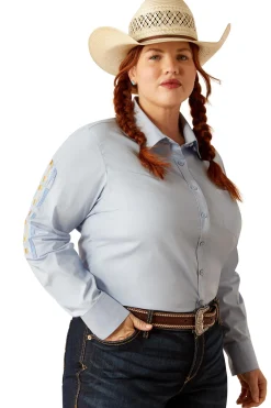 Ariat Team Kirby Damen Langarm Stretch Shirt*Damen Shirts & Polos Für Damen