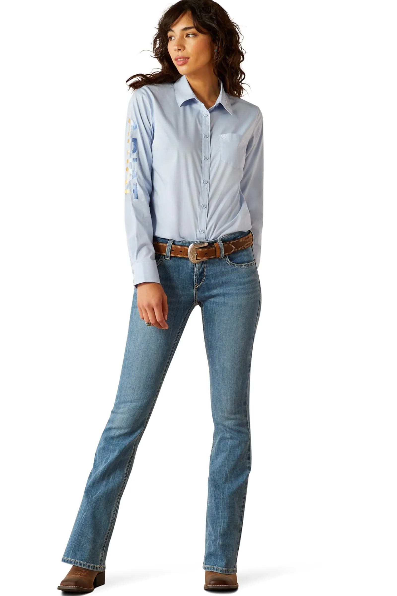 Ariat Team Kirby Damen Langarm Stretch Shirt*Damen Shirts & Polos Für Damen