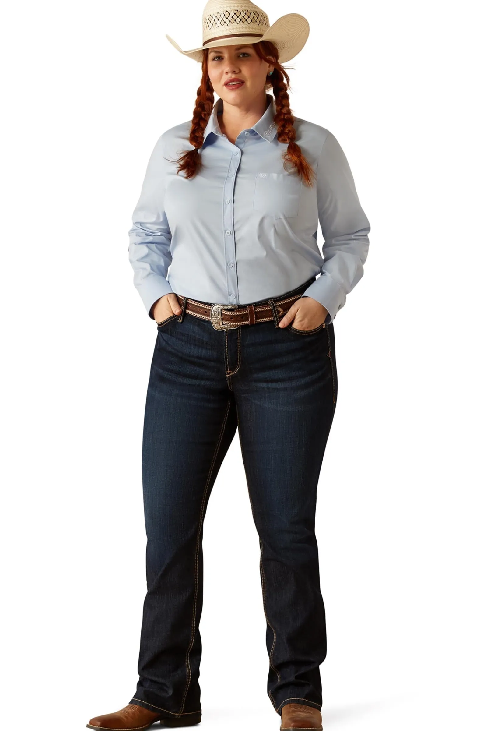 Ariat Team Kirby Damen Langarm Stretch Shirt*Damen Shirts & Polos Für Damen