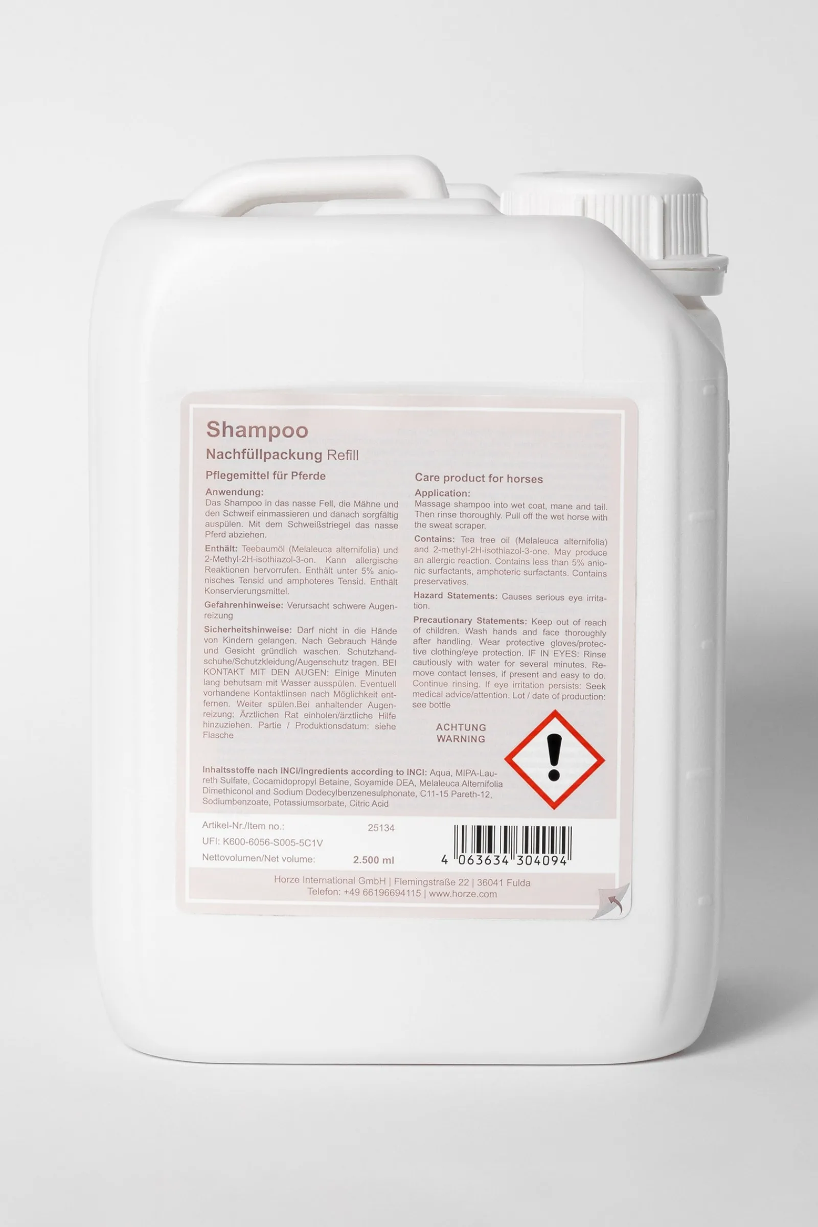 Horze Teebaumöl Shampoo Refill, 2.5l* Haar- & Mähnen- & Schweifpflege