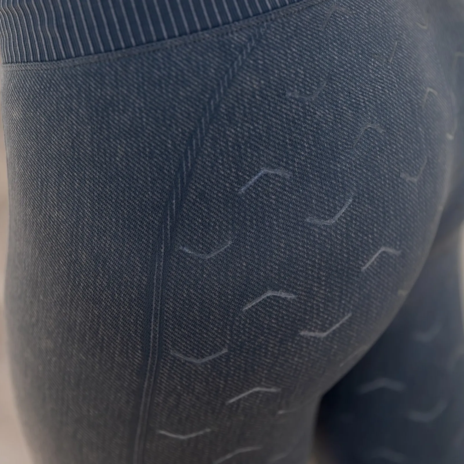 Horze Vanessa Reitleggings mit Vollbesatz, Nahtlos in Jeansoptik*Damen Reitleggings Für Damen