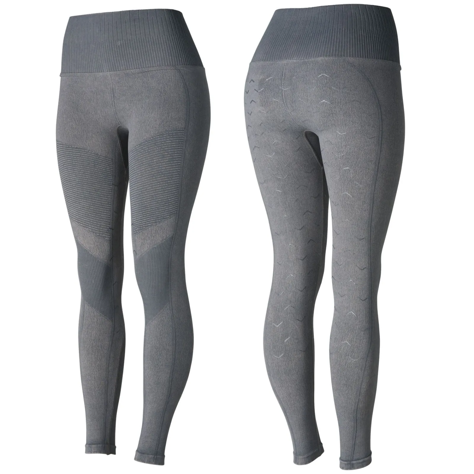 Horze Vanessa Reitleggings mit Vollbesatz, Nahtlos in Jeansoptik*Damen Reitleggings Für Damen