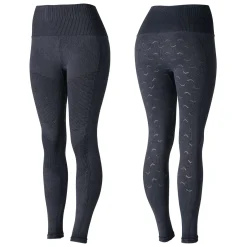Horze Vanessa Reitleggings mit Vollbesatz, Nahtlos in Jeansoptik*Damen Reitleggings Für Damen