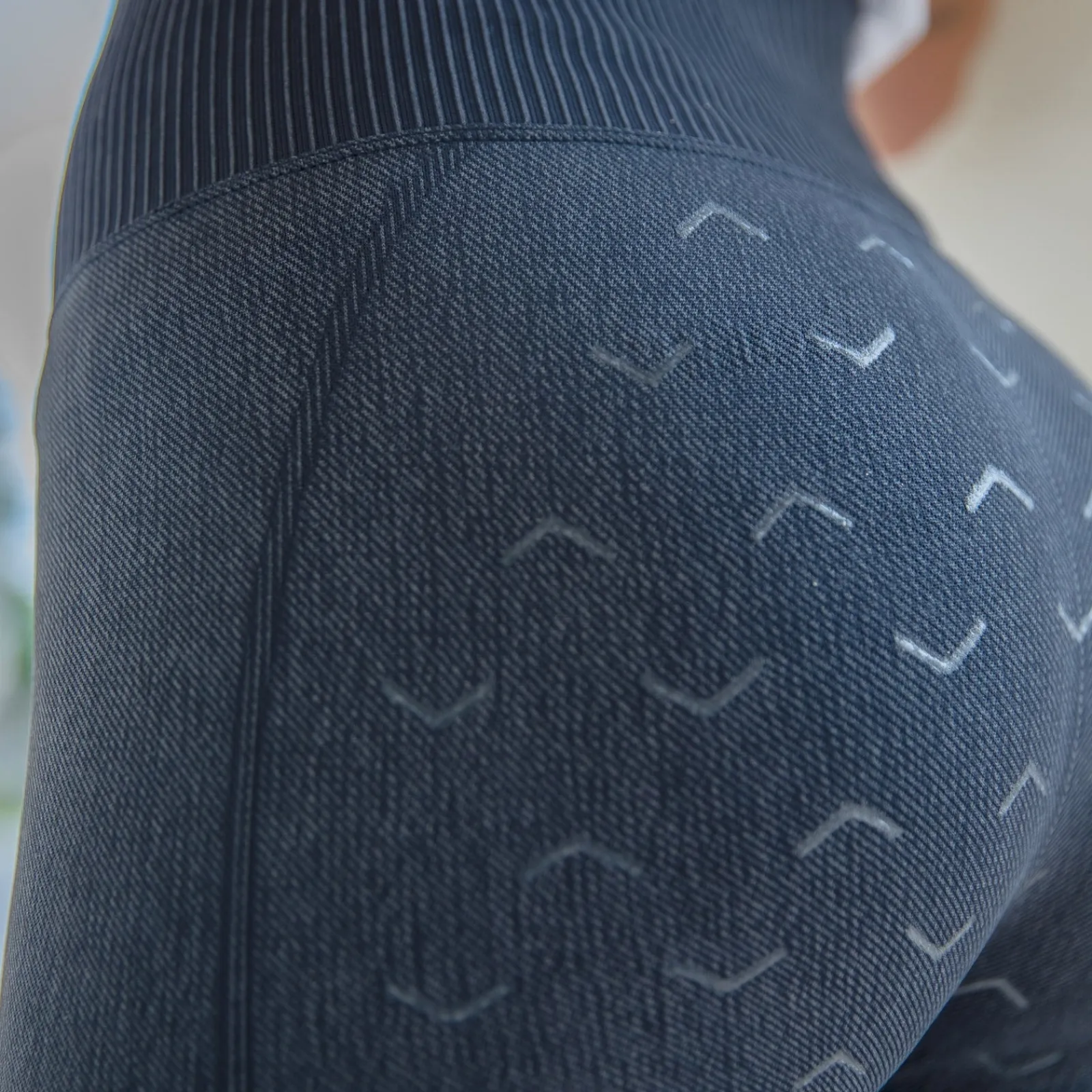 Horze Vanessa Reitleggings mit Vollbesatz, Nahtlos in Jeansoptik*Damen Reitleggings Für Damen