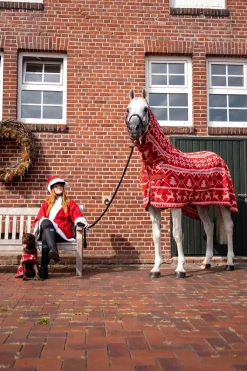 Horze Weihnachts-Pullover für Pferde* Abschwitzdecken