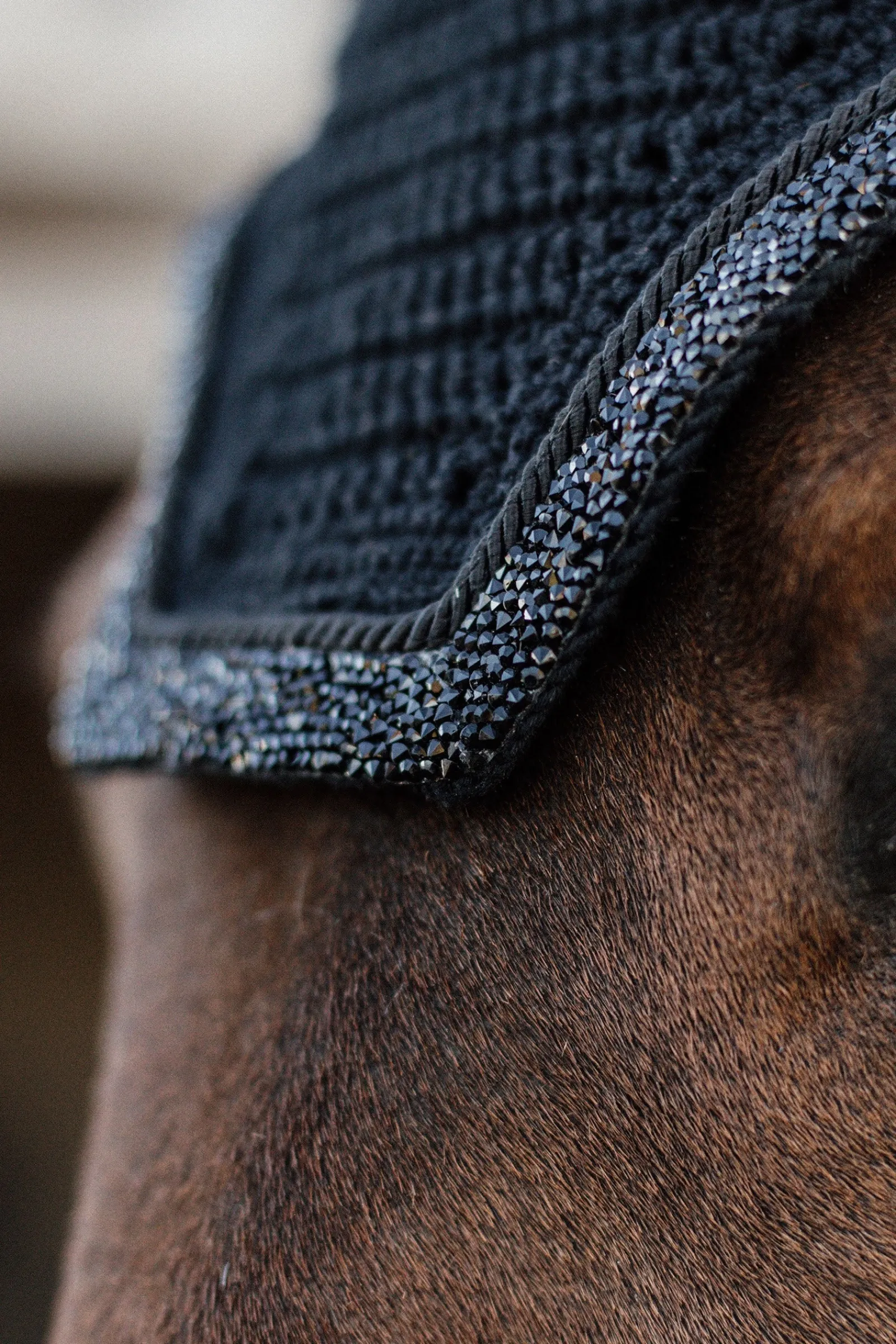 Kentucky Horsewear Wellington Glitter Stone Soundless Fliegenhaube* Ohrenhauben|Ohrenhauben