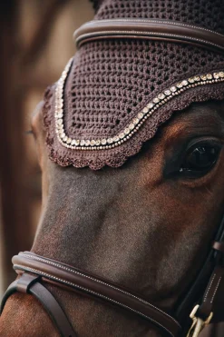 Kentucky Horsewear Wellington Stone & Pearl Fliegenhaube Soundless* Ohrenhauben|Ohrenhauben