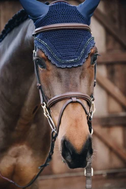 Kentucky Horsewear Wellington Stone & Pearl Fliegenhaube Soundless* Ohrenhauben|Ohrenhauben