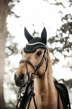 Kentucky Horsewear Wellington Stone & Pearl Fliegenhaube* Ohrenhauben|Ohrenhauben
