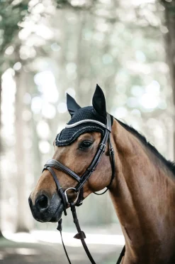 Kentucky Horsewear Wellington Stone & Pearl Fliegenhaube* Ohrenhauben|Ohrenhauben