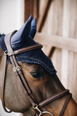 Kentucky Horsewear Wellington Stone & Pearl Fliegenhaube* Ohrenhauben|Ohrenhauben