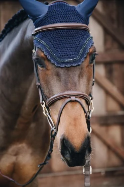 Kentucky Horsewear Wellington Stone & Pearl Fliegenhaube* Ohrenhauben|Ohrenhauben