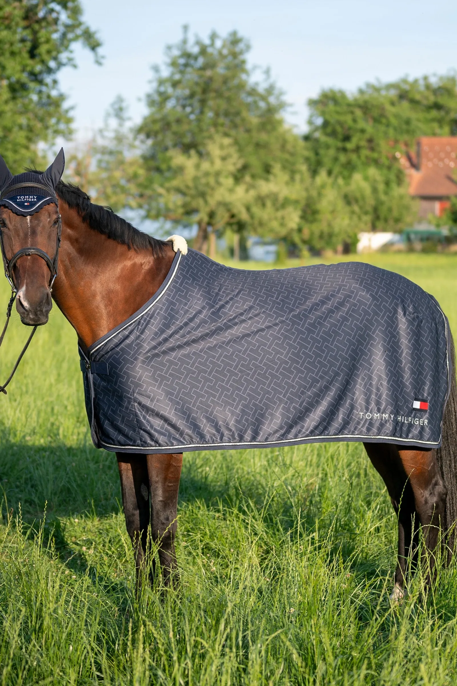 Tommy Hilfiger Equestrian Windsor Leichte & Trockene Bedruckte Decke* Abschwitzdecken