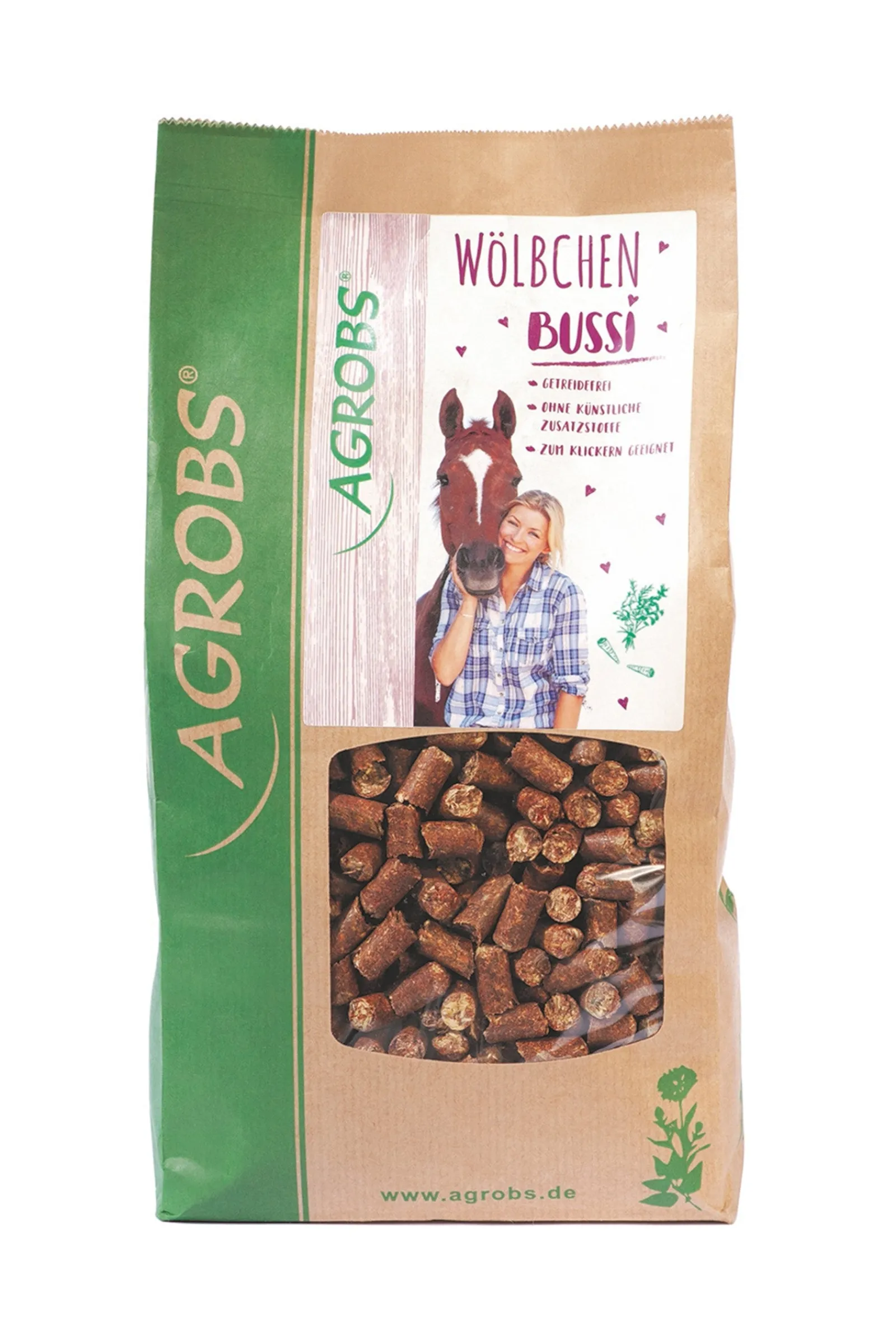 Agrobs Wölbchen Bussi Nachfüllbeutel 1.5kg* Pferdeleckerlis