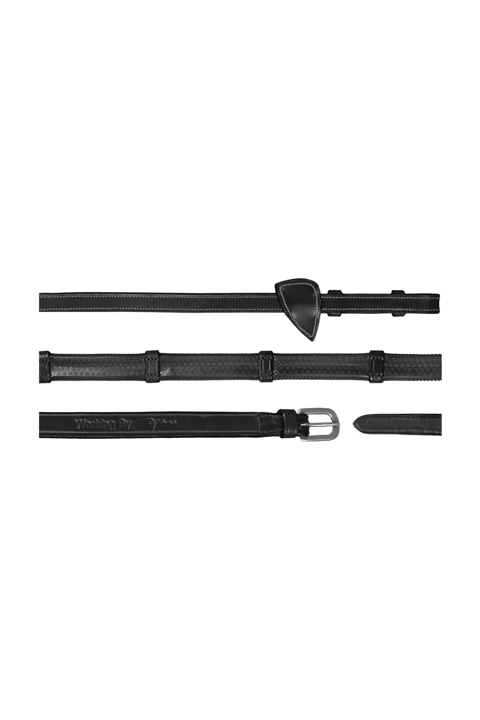 Dy'on Working Gummizügel (13 mm) mit 7 Lederstegen* Zügel